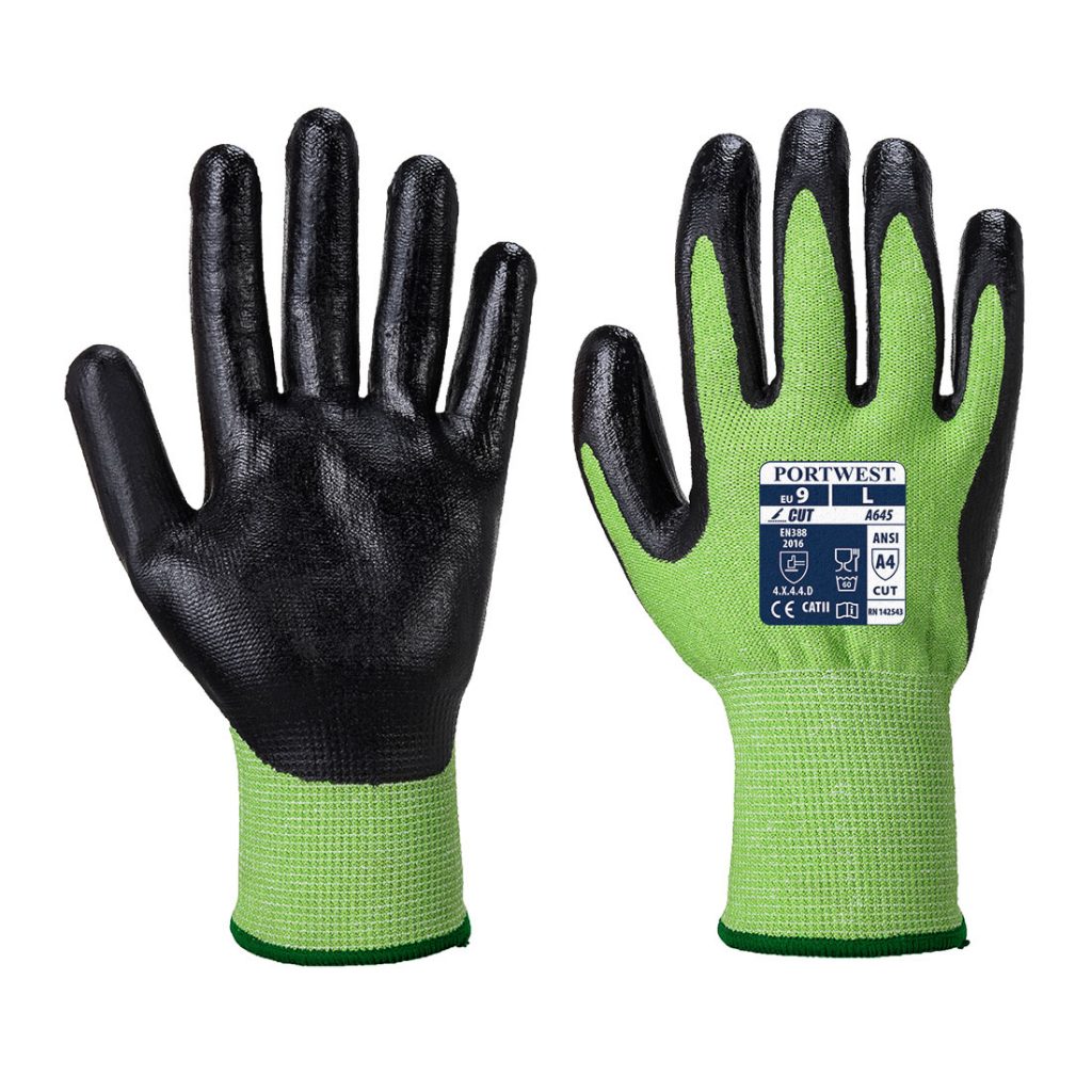 Guante Green Cut, con espuma de Nitrilo A645