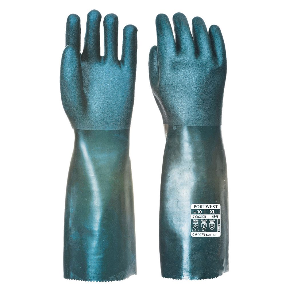 Guante de PVC de doble inmersión, 45cm A845