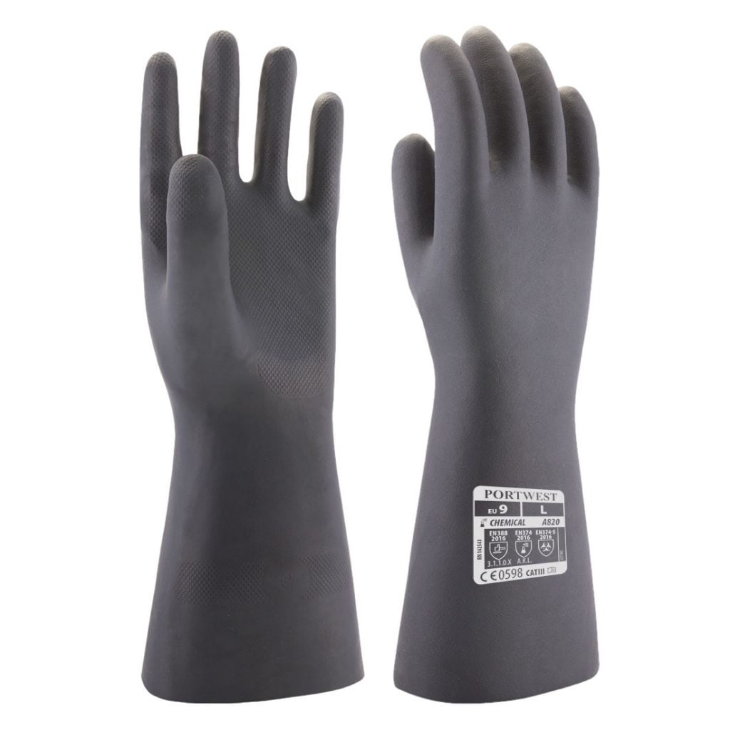 Guante químico de Neopreno A820