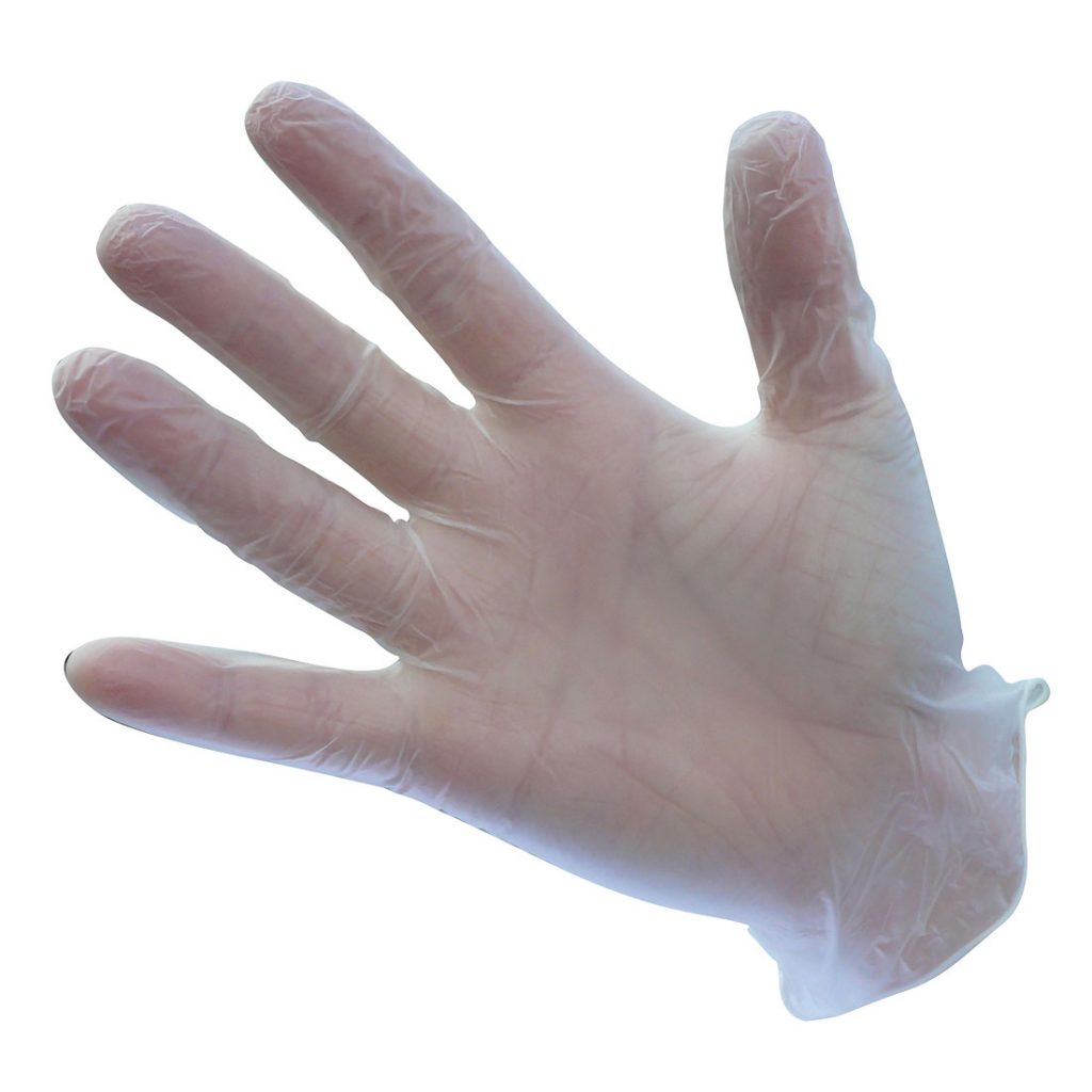 Guantes desechables de vinilo, sin polvo A905