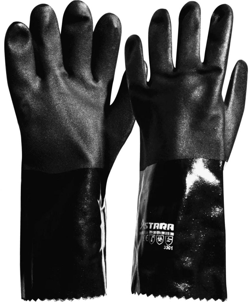 Guante de PVC negro