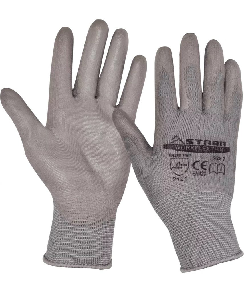 Guante De Nylon Plomo Pluremax Revestido De Pluretano