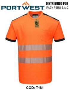 Camiseta de alta visibilidad pw3 T181 - Equipo de Protección Personal | FAGY PERU