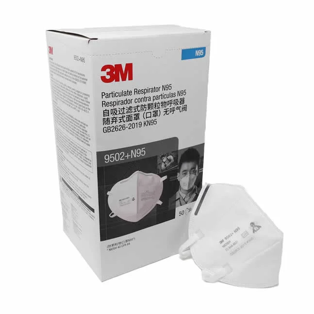 Respirador desechable 3M 9502+ N95 | 50 UNDS