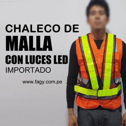 Chaleco De Malla Con Luces Led