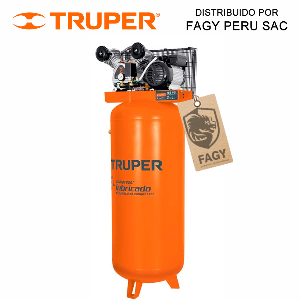 Compresora de Aire Truper 102130, 240 Litros Vertical