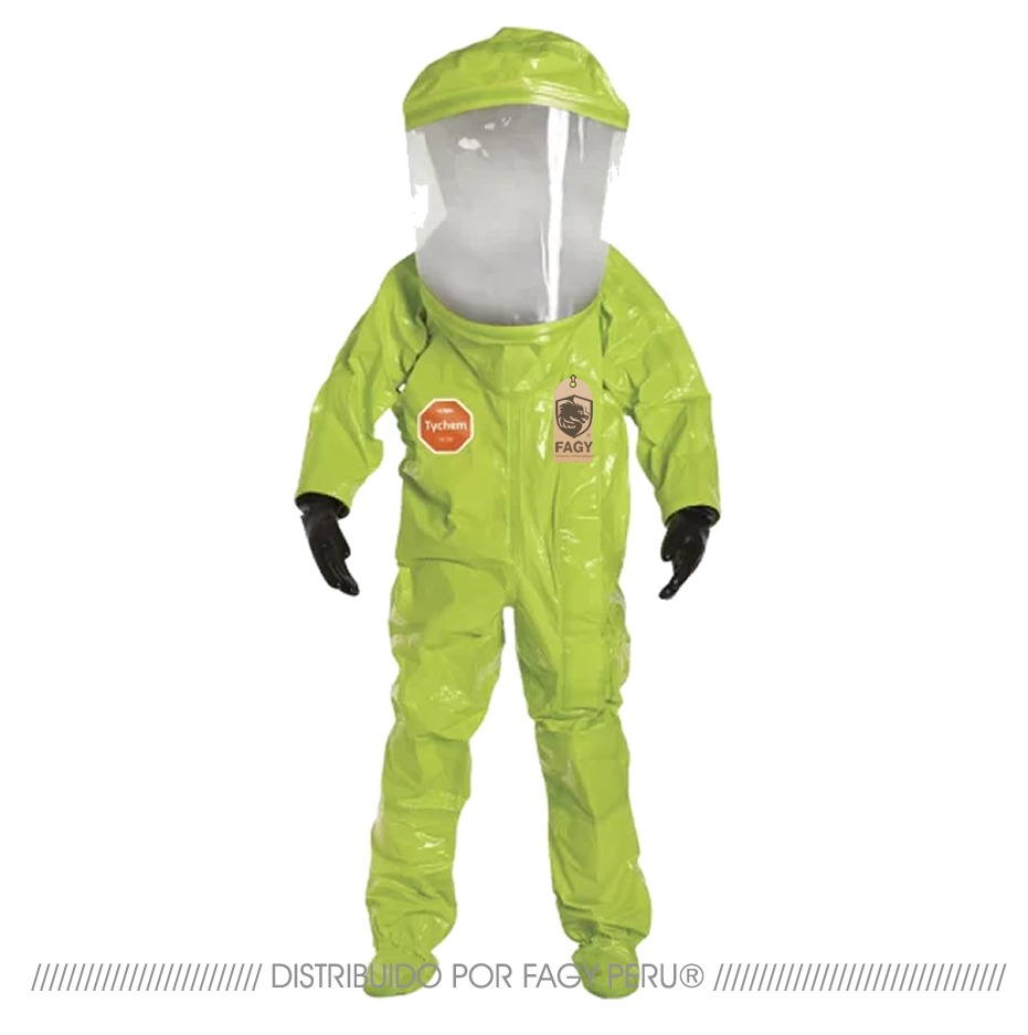 Traje encapsulado nivel A Tychem 10000 Dupont
