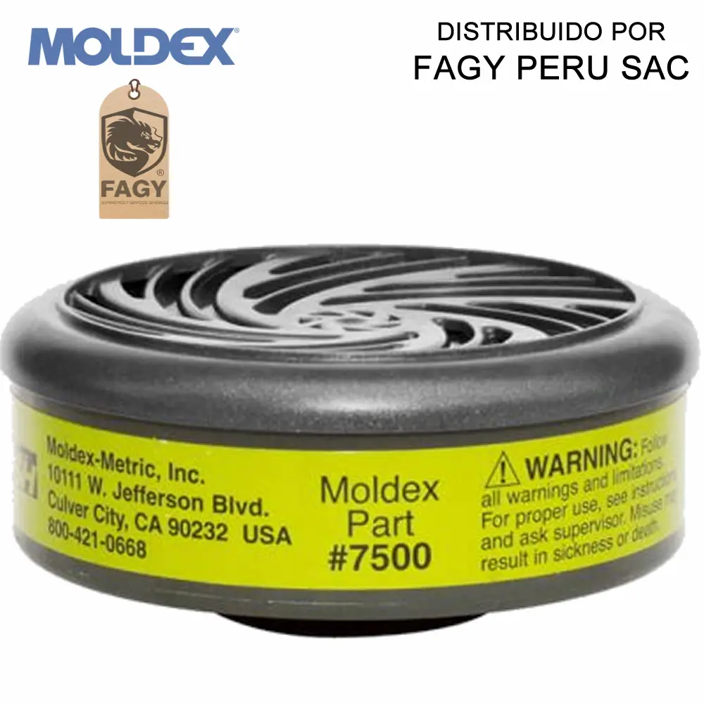 Cartucho contra formaldehido 7500 moldex