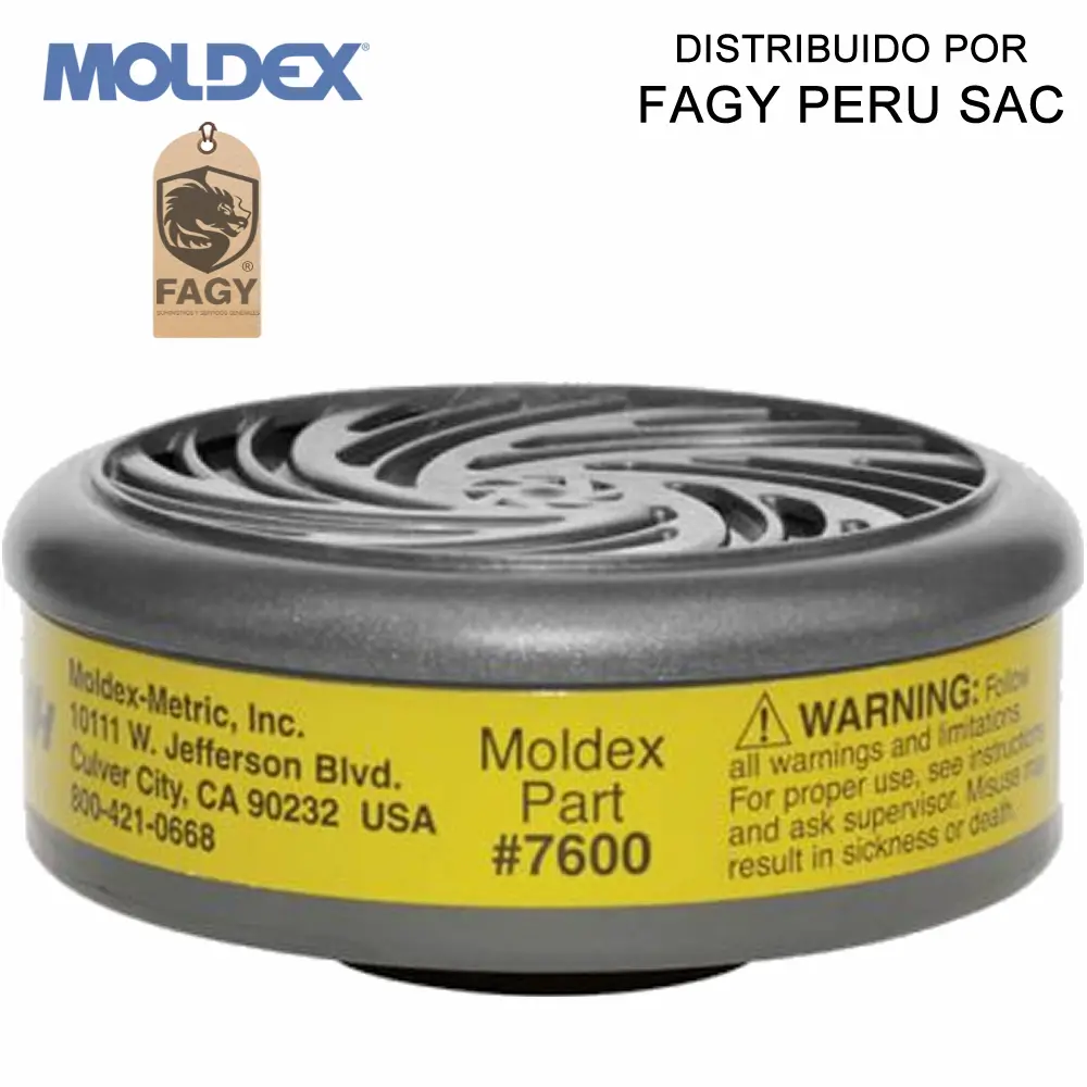 Cartucho multi gas 7600 moldex