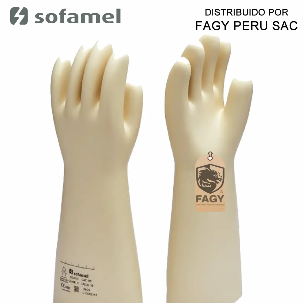Guante dielectrico latex Sofamel
