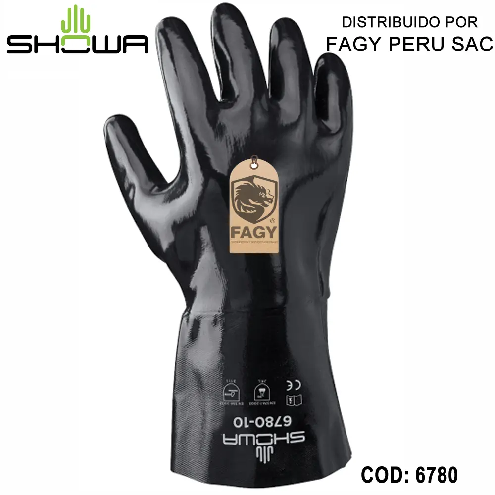 Guante resistente a quimicos 6780 showa