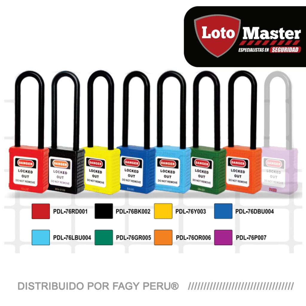 Candado de seguridad dielectrico 3" loto master