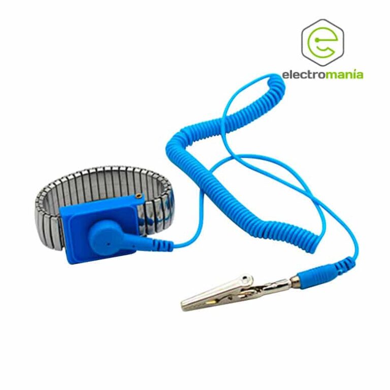 Pulsera antiestatica ESD con brazalete metalico