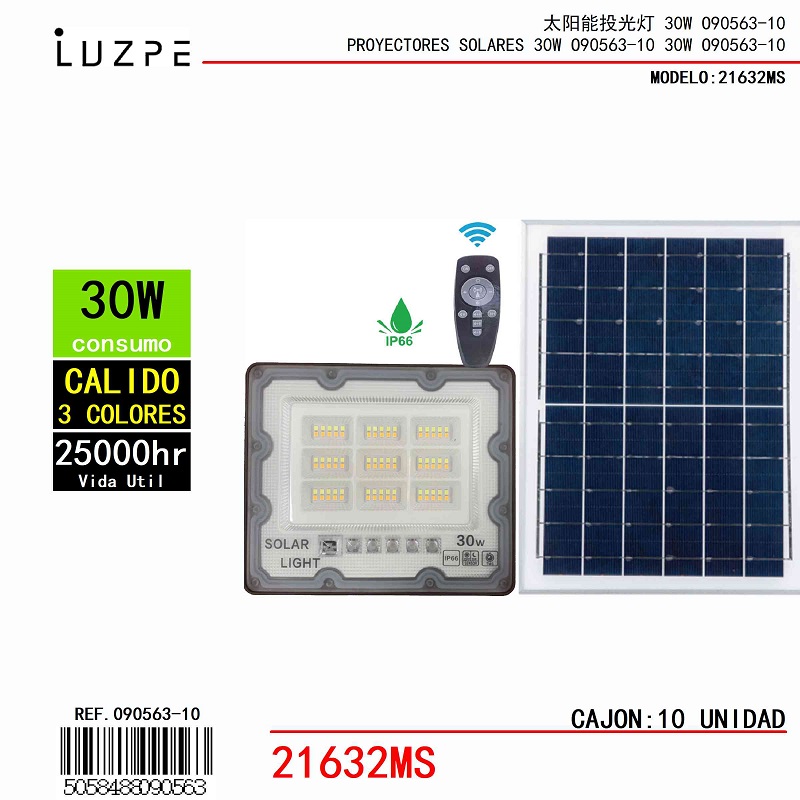 Panel Solar 3 Tonos de 30W
