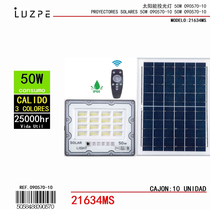 Panel Solar 3 Tonos de 50W