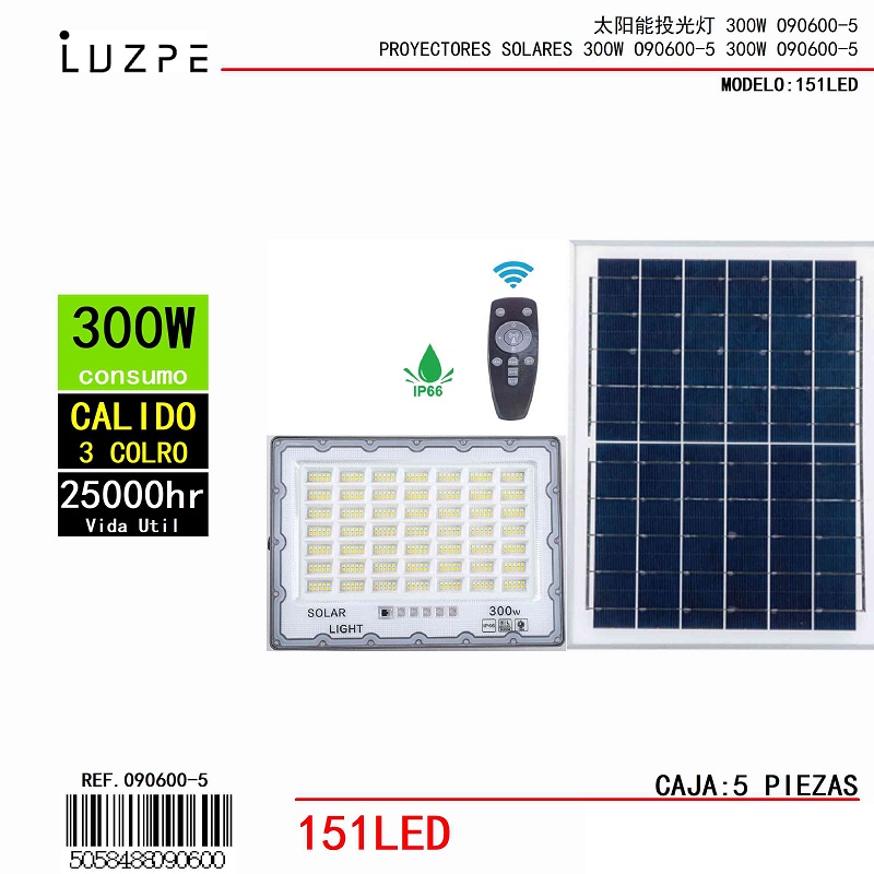 Panel Solar 3 Tonos de 300W