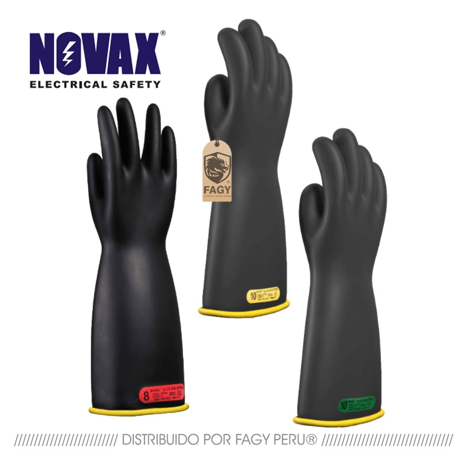 Guante aislante de goma marca Novax