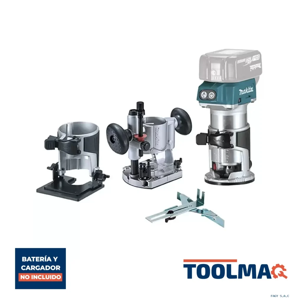 Recortadora 1/4 - 3/8" / 18V / Vel. Var. / BL - LXT / 3 Bases / Sin Baterias DRT50ZJX9