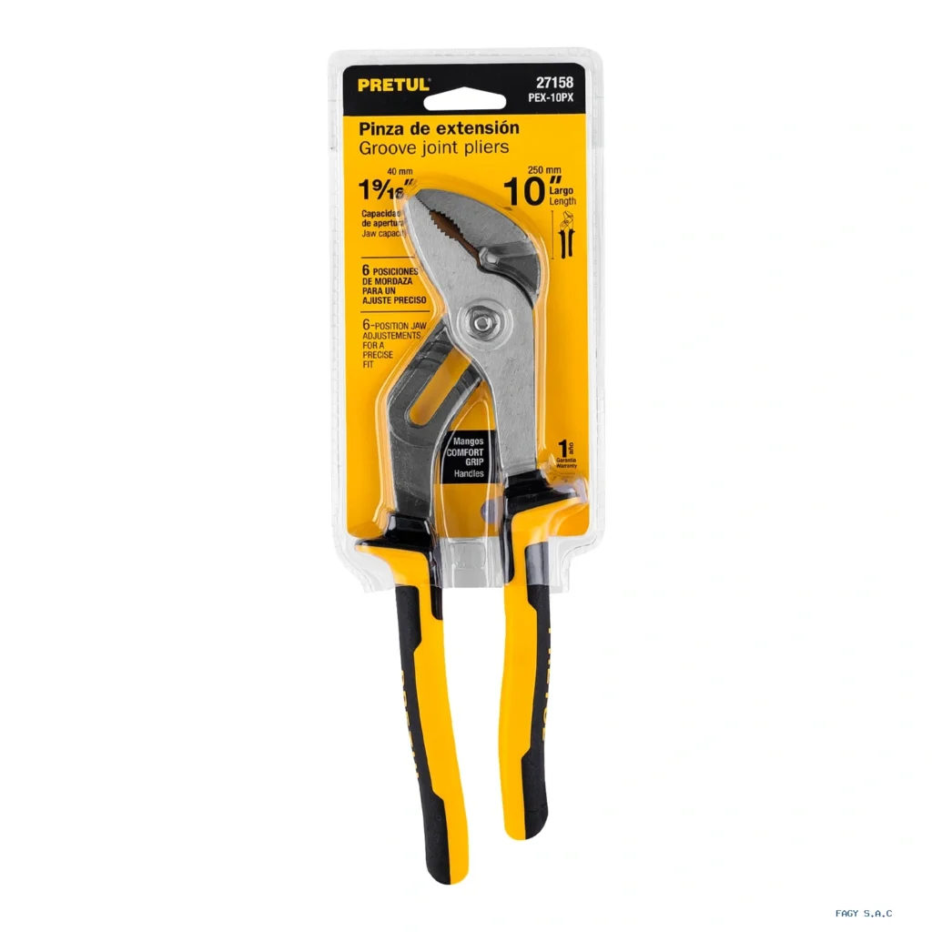 Alicate pinza de extensión 10" mango Comfort Grip, Pretul 27158