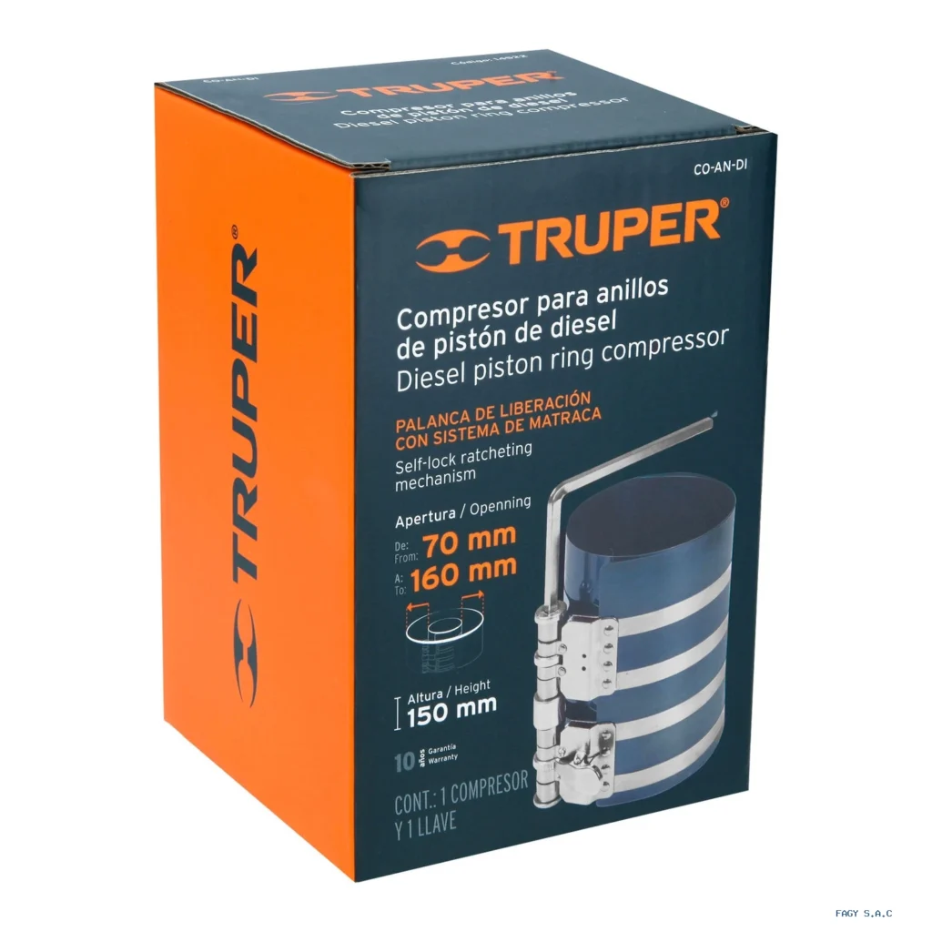 Compresor para anillos diesel, Truper 14522