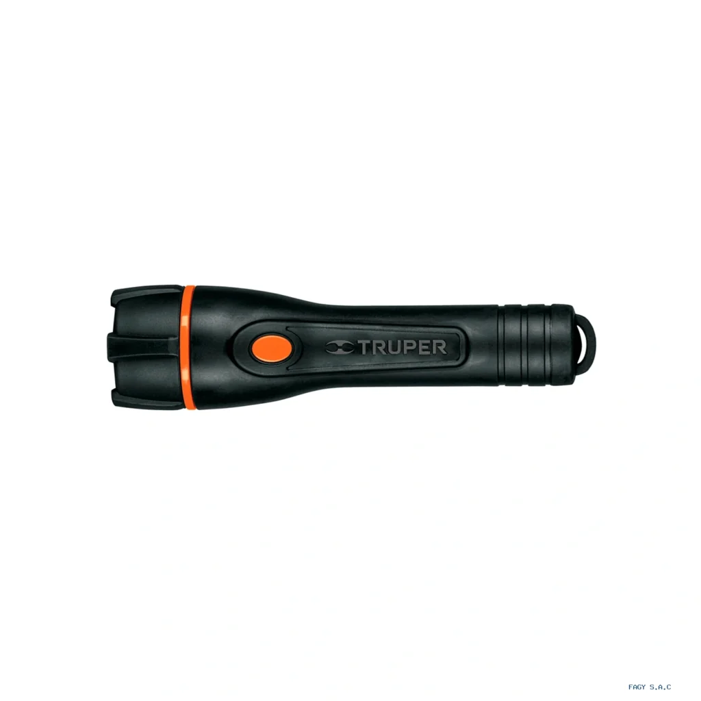 Linterna plástica 1 LED 80 lm con 2 pilas  AA, Truper LIPLA-80 13018