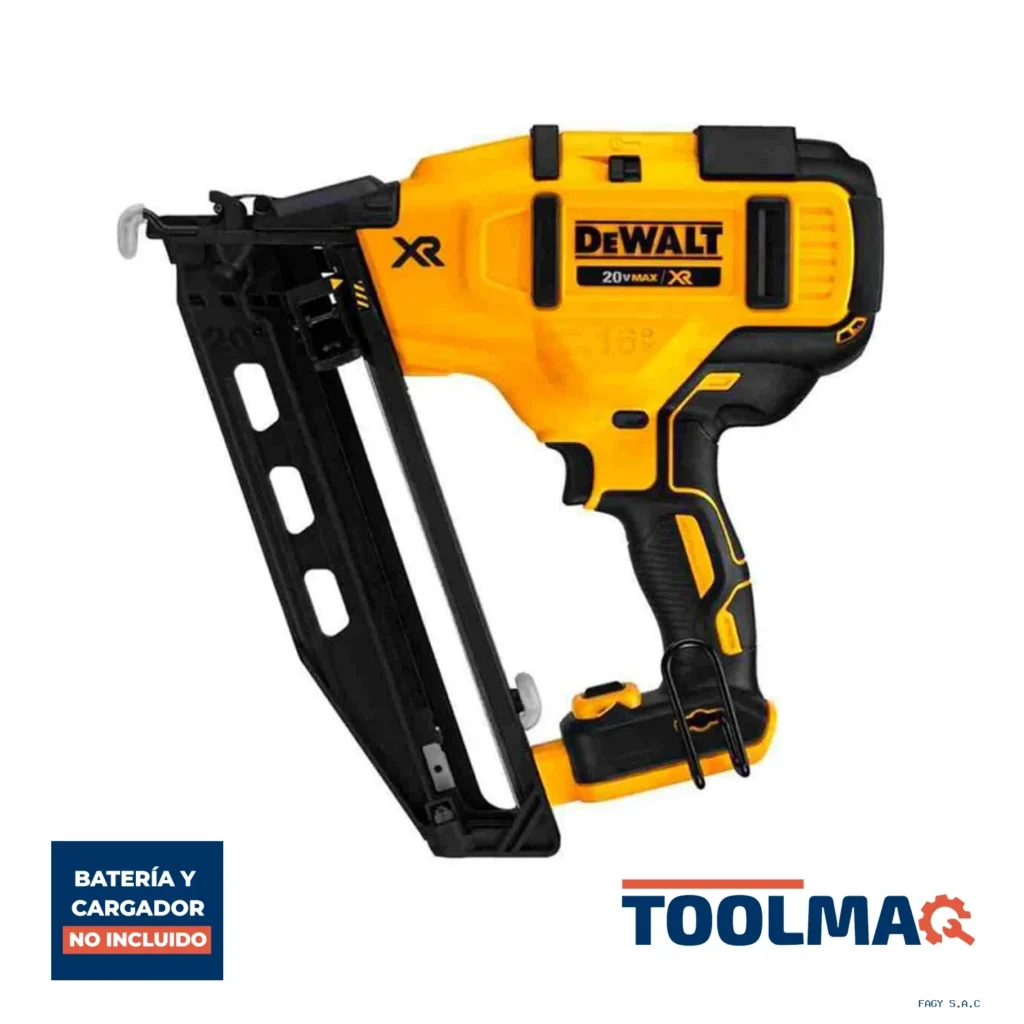 Clavadora Angular 20 V 110 clavos Xr Calibre 16 Baretool (Sin Batería/Sin Cargador) Dewalt DCN660B