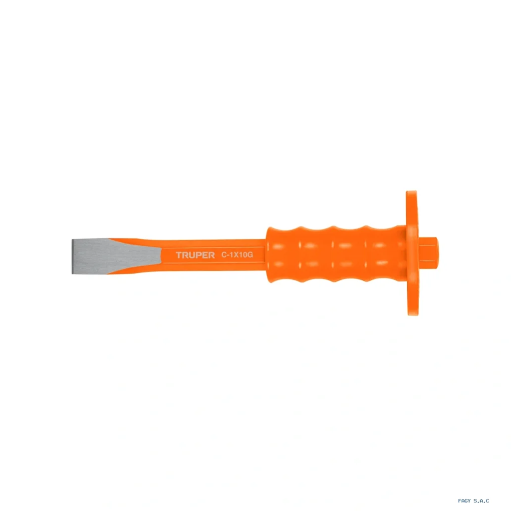 Cincel de corte frío 1 x 10" con grip, Truper 12273