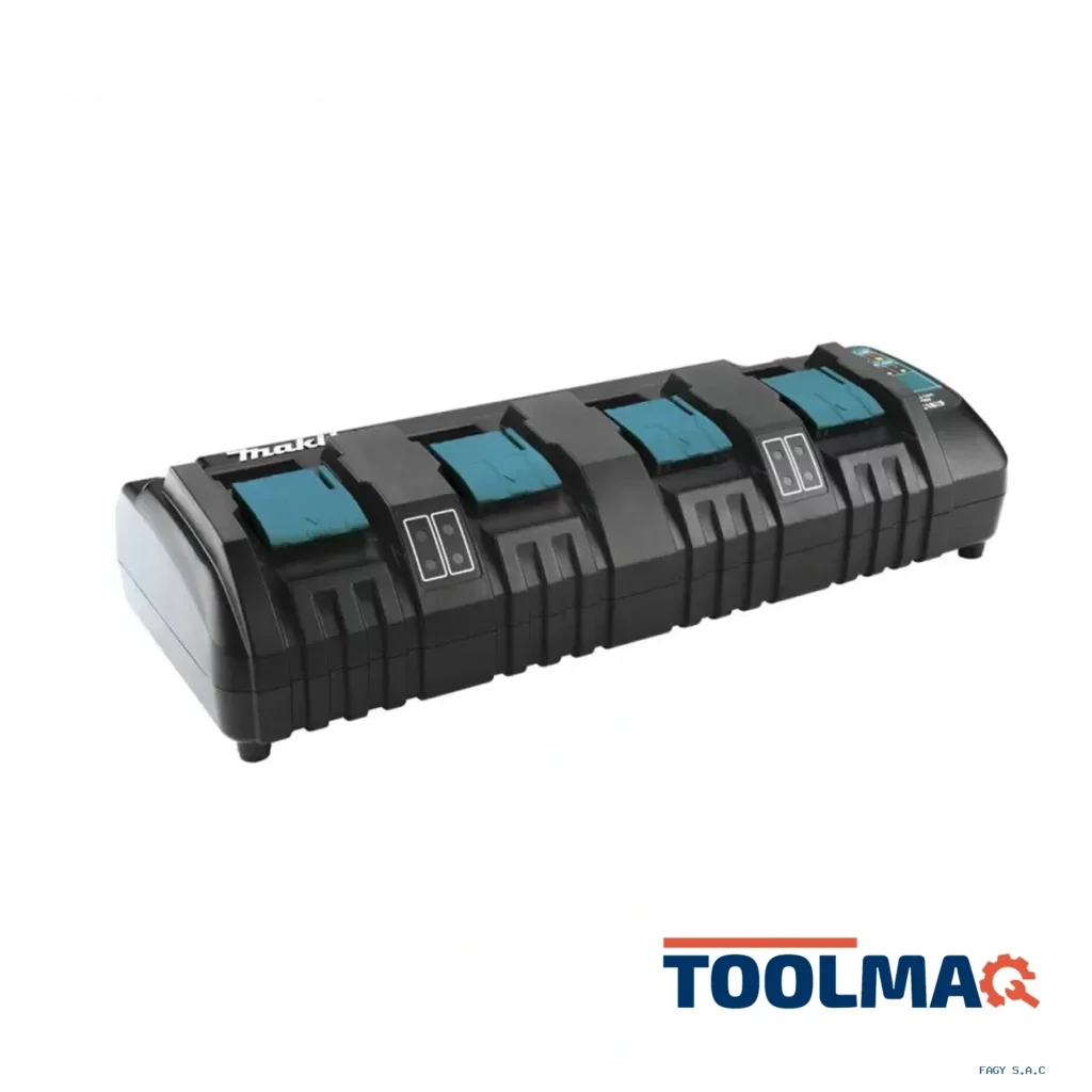 Multicargador 4 Puertos para Baterías de Ion de Litio 14,4V-18V LXT Makita DC18SF 196426-3