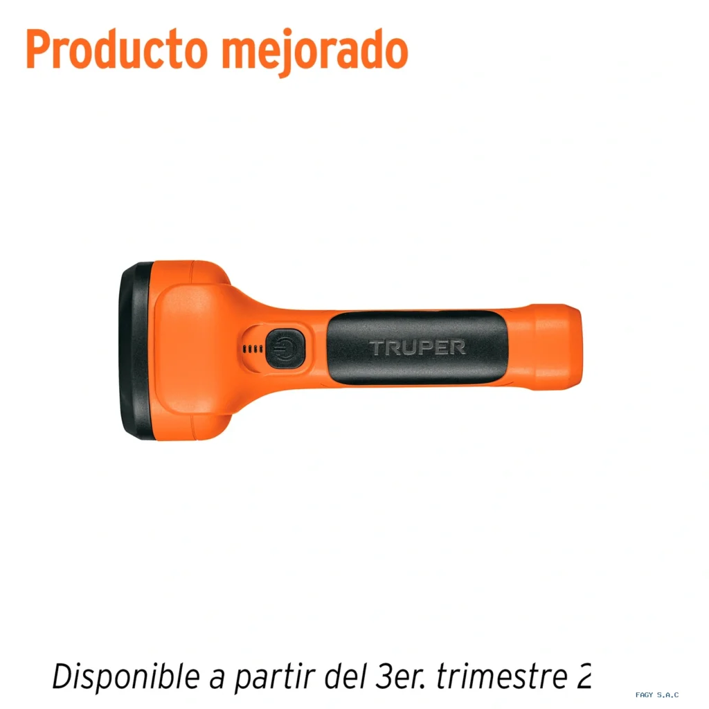 Linterna plástica de LED 350 lm,  recargable, TRUPER  LILE-11T 19847