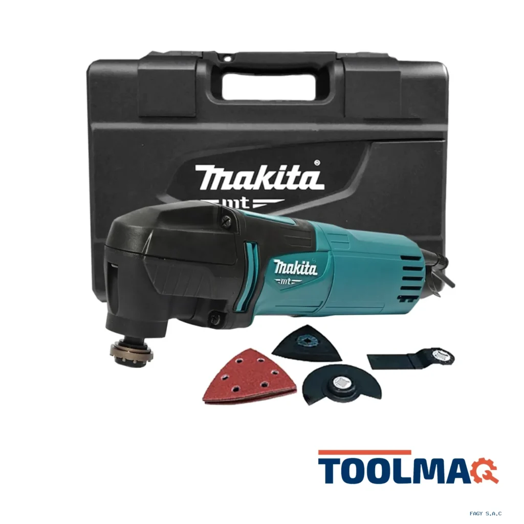 Multitool 200W 22000 opm + Accesorios Makita MT M9800BKX2