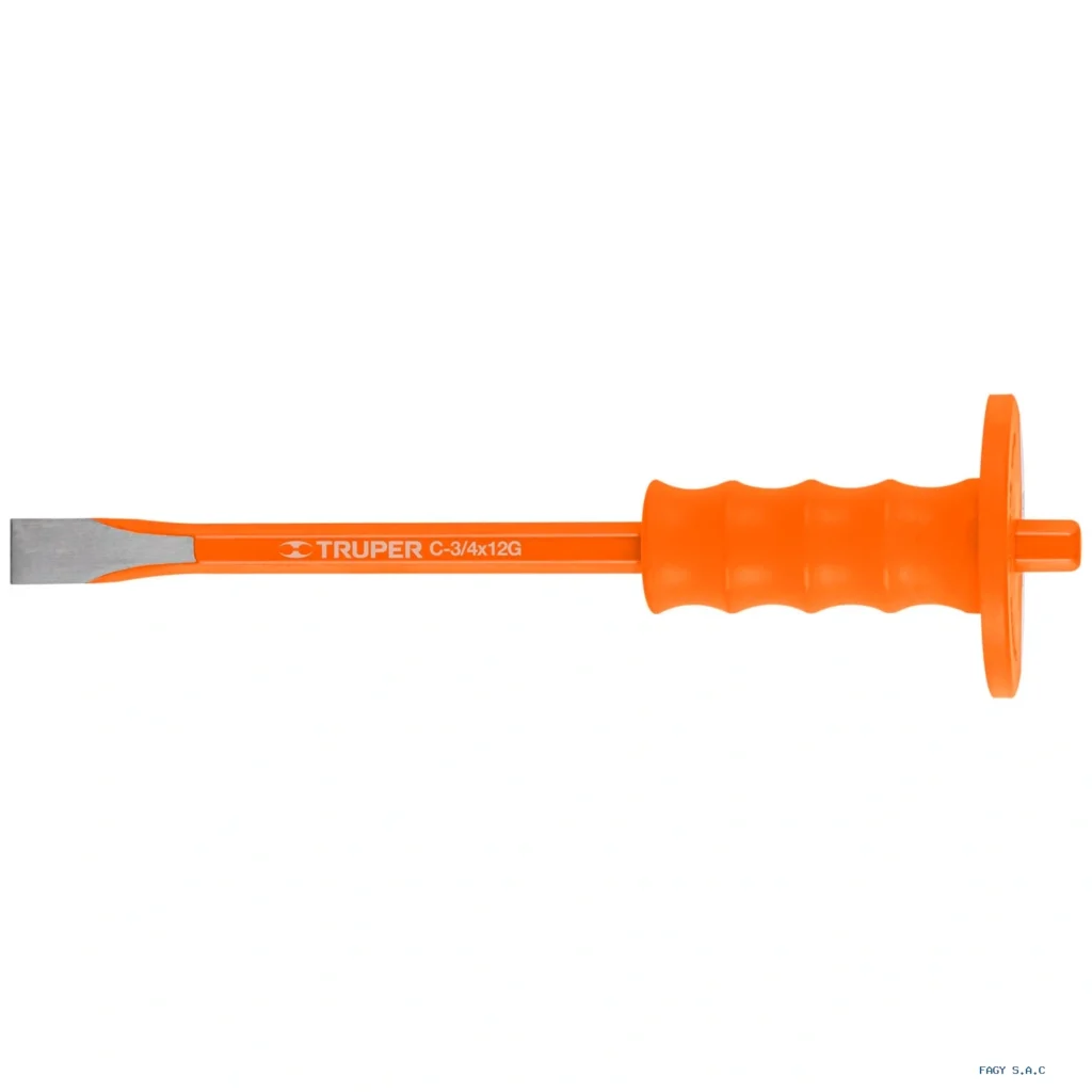 Cincel de corte frío 3/4 X 12" con grip, Truper 12172