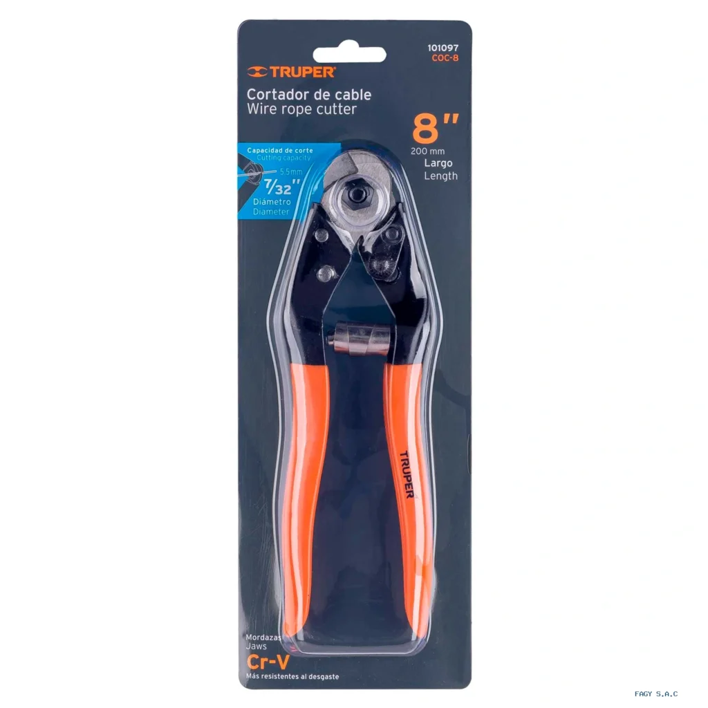 Cortador de 8" de cable y alambre, Truper 101097
