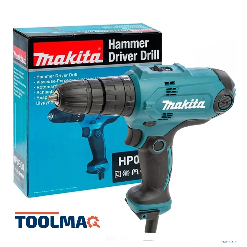 Taladro Percutor 3/8" 320W 22500 gpm Makita HP0300