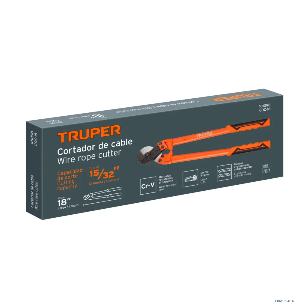 Cortador de 18" de cable y alambre, Truper 101098