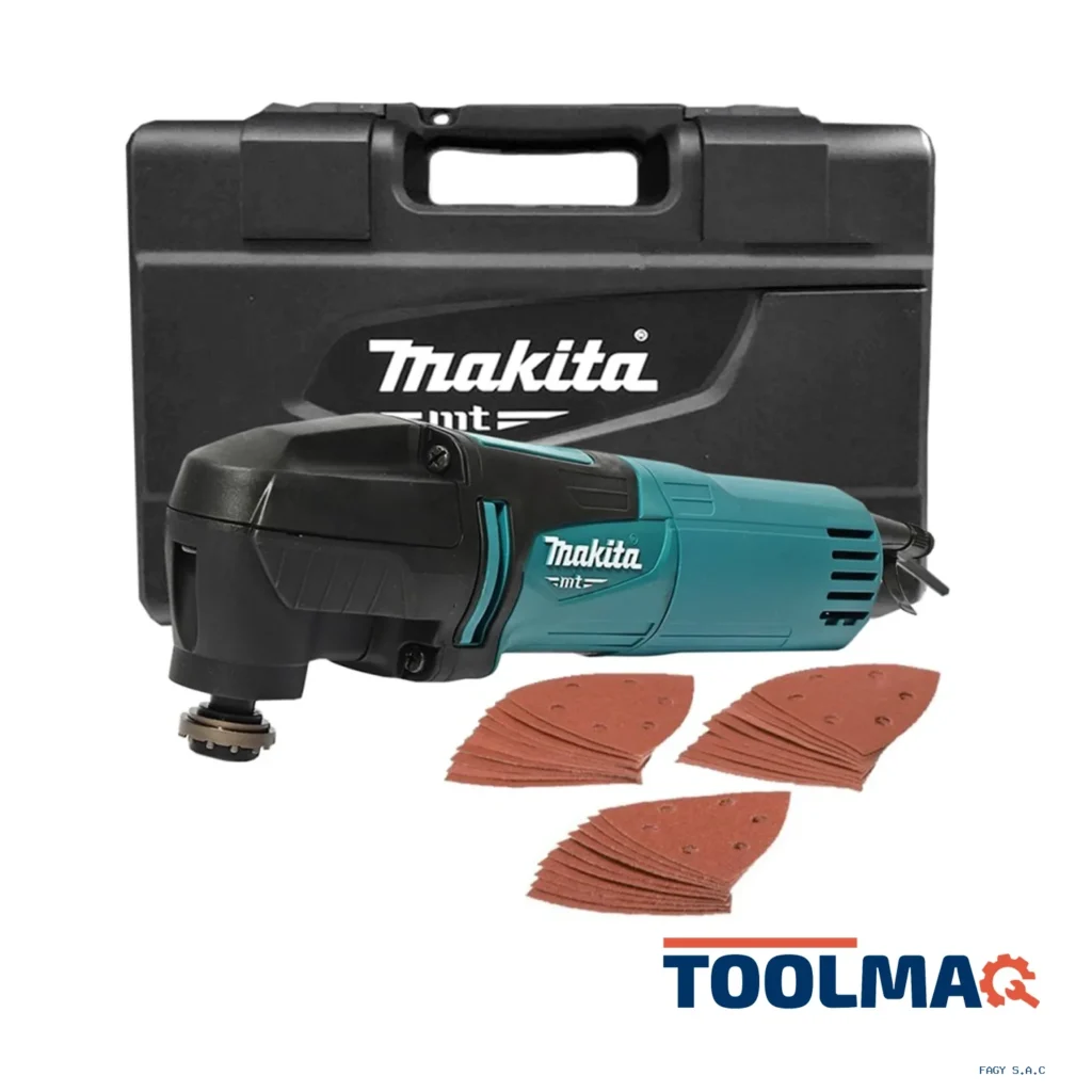 Multitool 200W 22000 opm + Accesorios Makita MT M9800BX1
