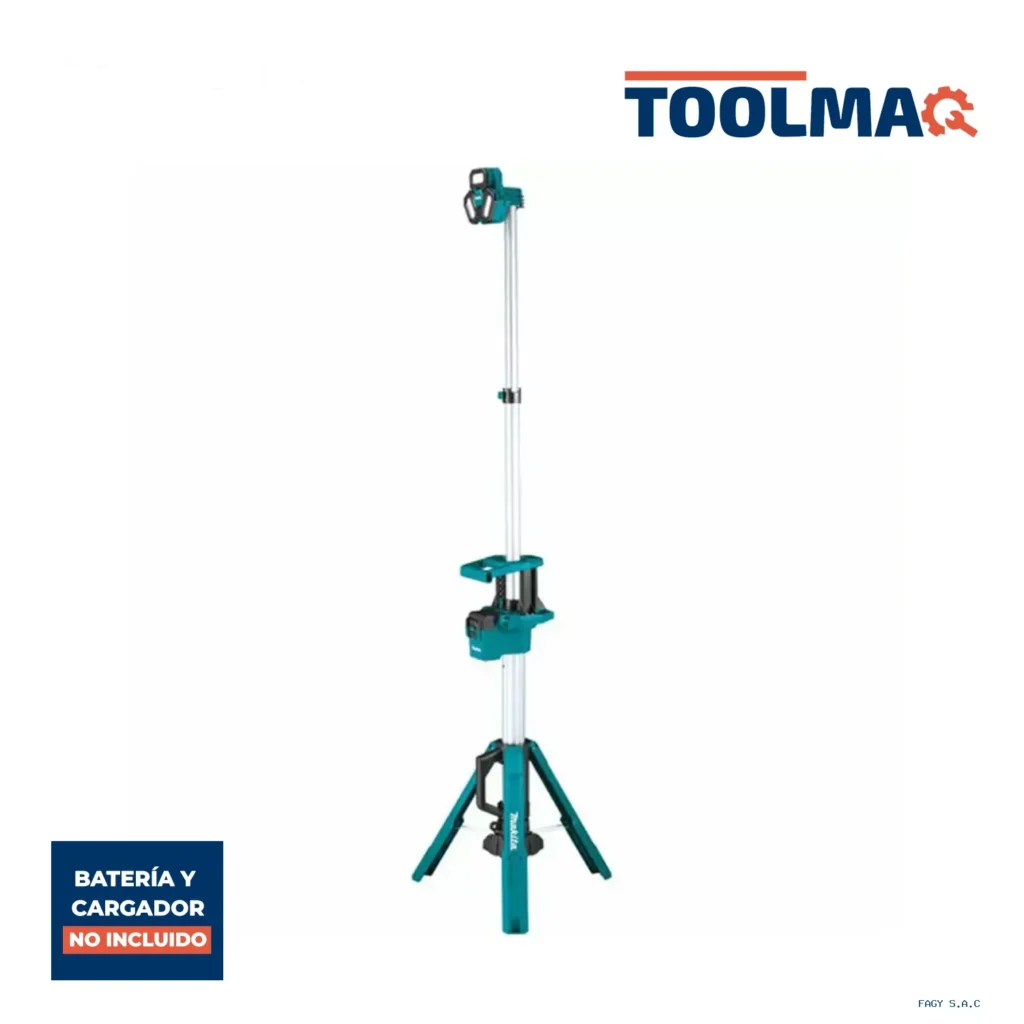 Reflector Tipo Torre LXT 18V 3000 Lm max IP55 3 niveles (Sin Baterías/Sin Cargador) Makita DML814