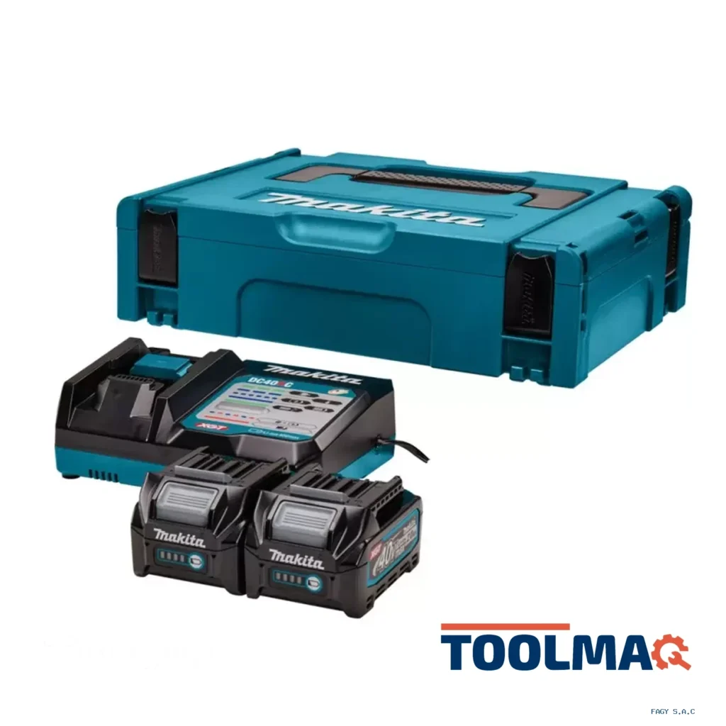 Makpac 2 Baterías 2.0Ah (BL4020) + Cargador (DC40RC) XGT 40Vmax  191V15-1