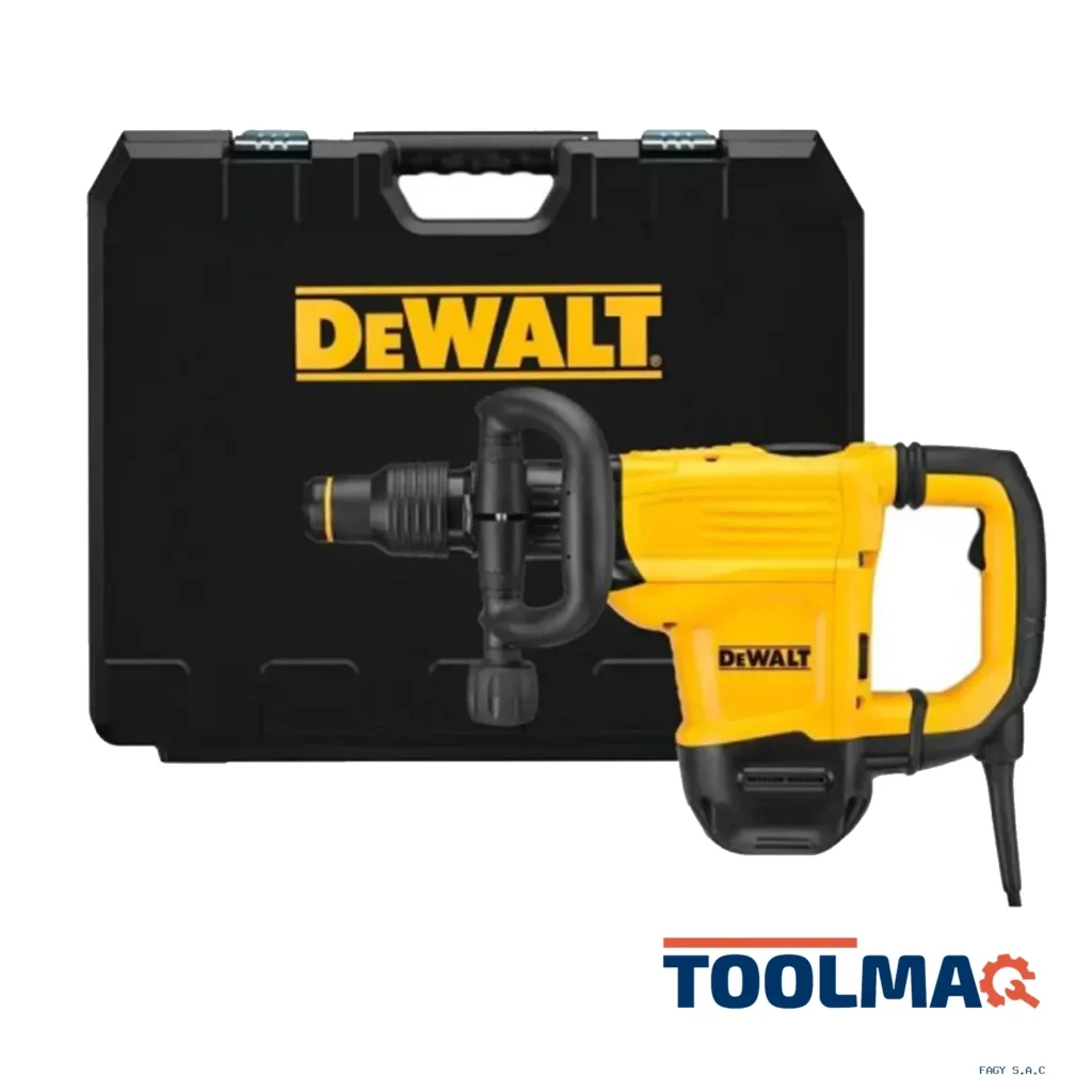 Martillo Demoledor SDS-Max 1350W 10.5J + Maleta Plastica Dewalt D25832K-B2