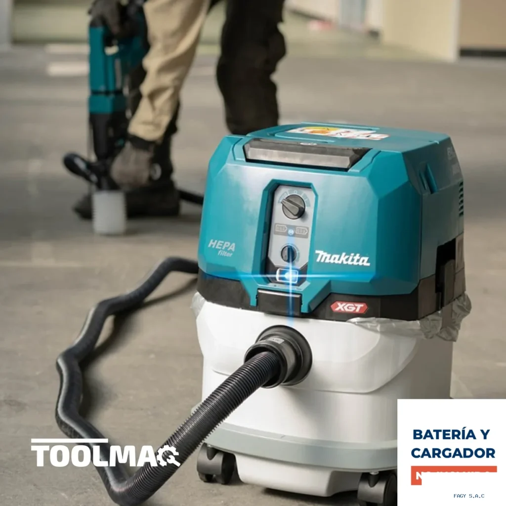 Aspiradora Inalámbrica de 40V Cap. 15 litros (sin baterias / sin cargador) VC003GLZ Makita