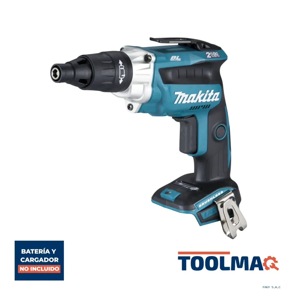Atornillador para Drywall 1/4" Hex 18V LXT BL Baretool Makita DFS251Z