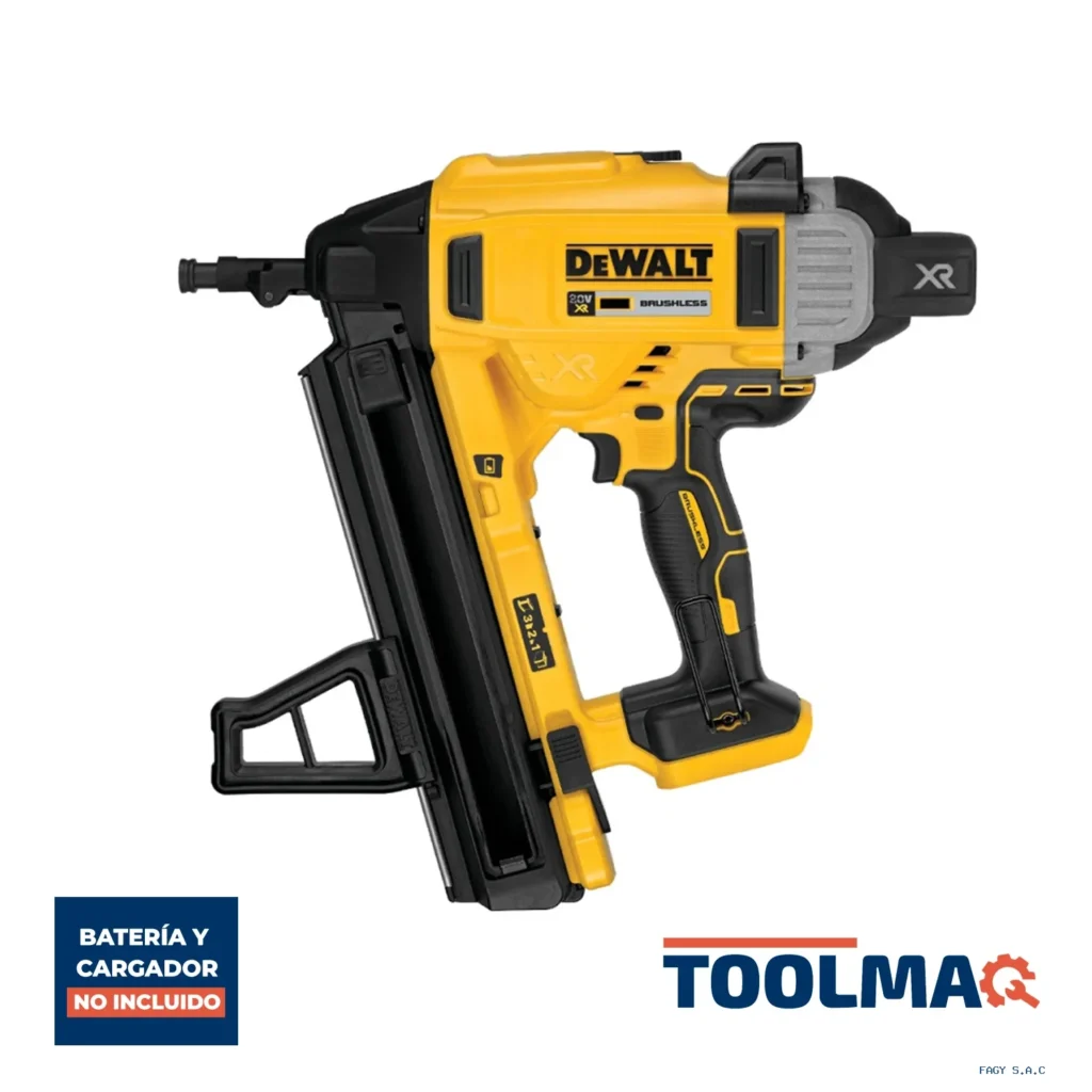 Clavadora de Concreto 2.6/3.7 mm 20V Xr Brushless Baretool Dewalt DCN890B