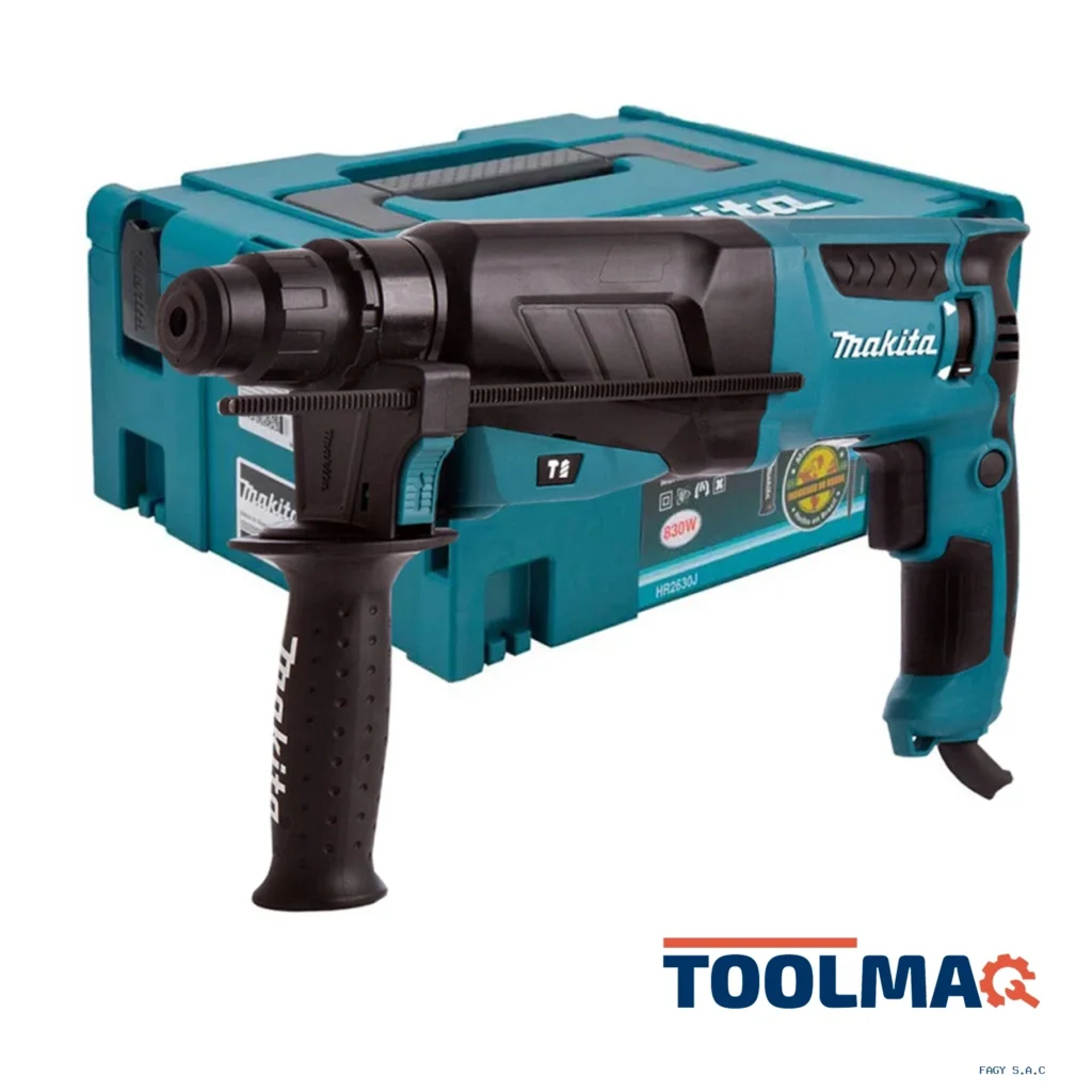 Rotomartillo SDS Plus 800W 2.4J + Makpac Makita HR2630J