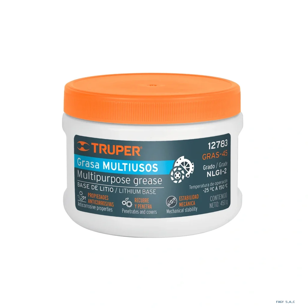 Grasa lubricante multiusos, base litio, 450 g, Truper 12783