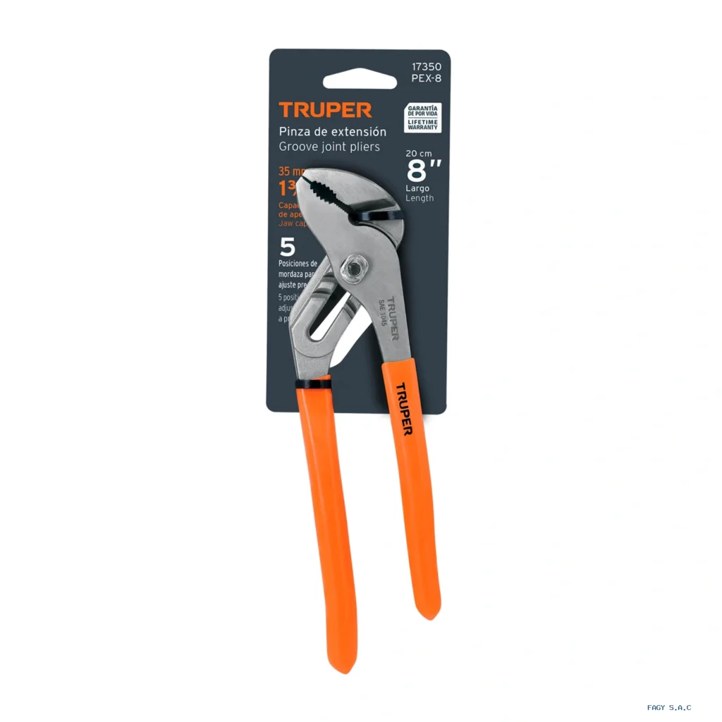 Pinza de extensión 8" mango de PVC, Trupe 17350