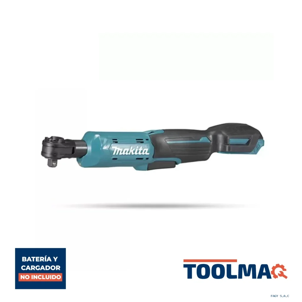 Llave Rachet Angular 1/4'' 3/8'' 12V Max CXT (Sin Bateria/Sin Cargador) Makita WR100DZ