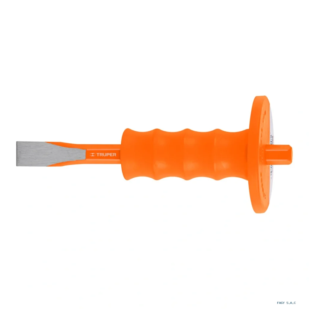 Cincel de corte frío 3/4 x 8" con grip, Truper 12278