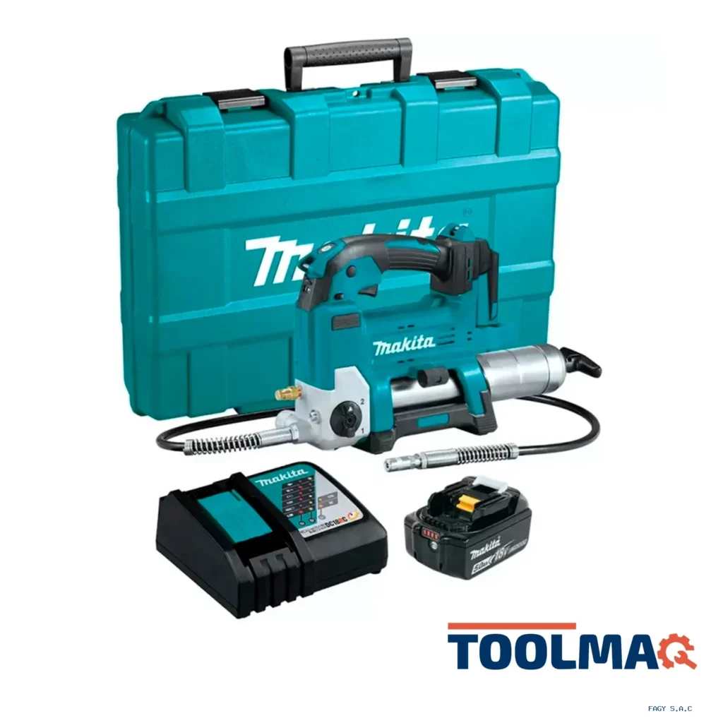 Pistola engrasadora 18V / 10,000 PSI - 2 Vel. / Con Baterías x1 5.0AH DGP180RTB