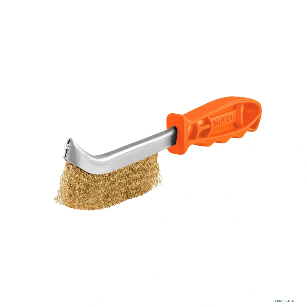 Cepillo curvo anti-chispa, alambre ondulado, Truper 11540