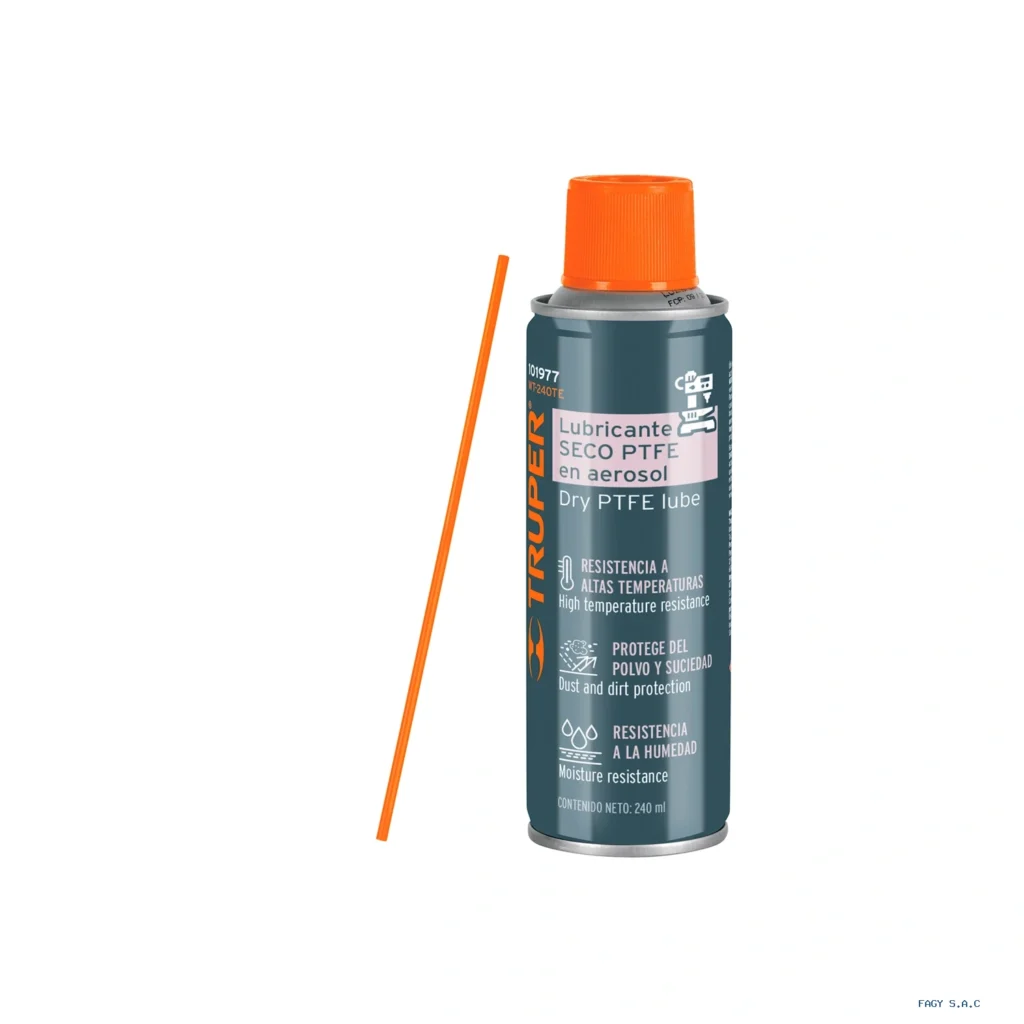 Lubricante seco PTFE en aerosol 240 ml, Truper 101977