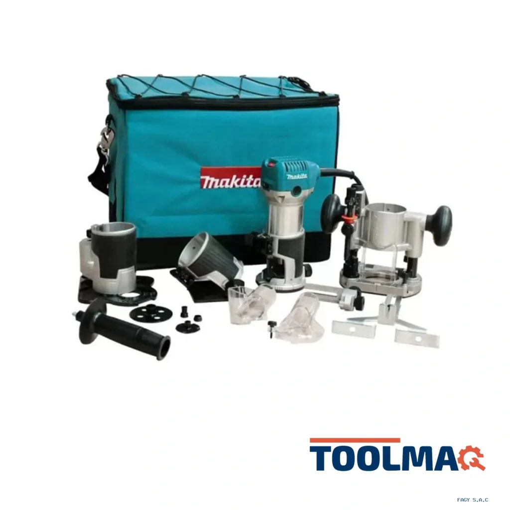 Ruteadora Recortadora 1/4" - 3/8" 710W Makita RT0700CX3